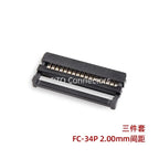 10Pcs 2.0 2mm Pitch FC 2X3/4/5/6/7/8/10/12/13/15/17/20/25 Pin IDC Female Header Socket Connector For 1.0mm Flat Cable
