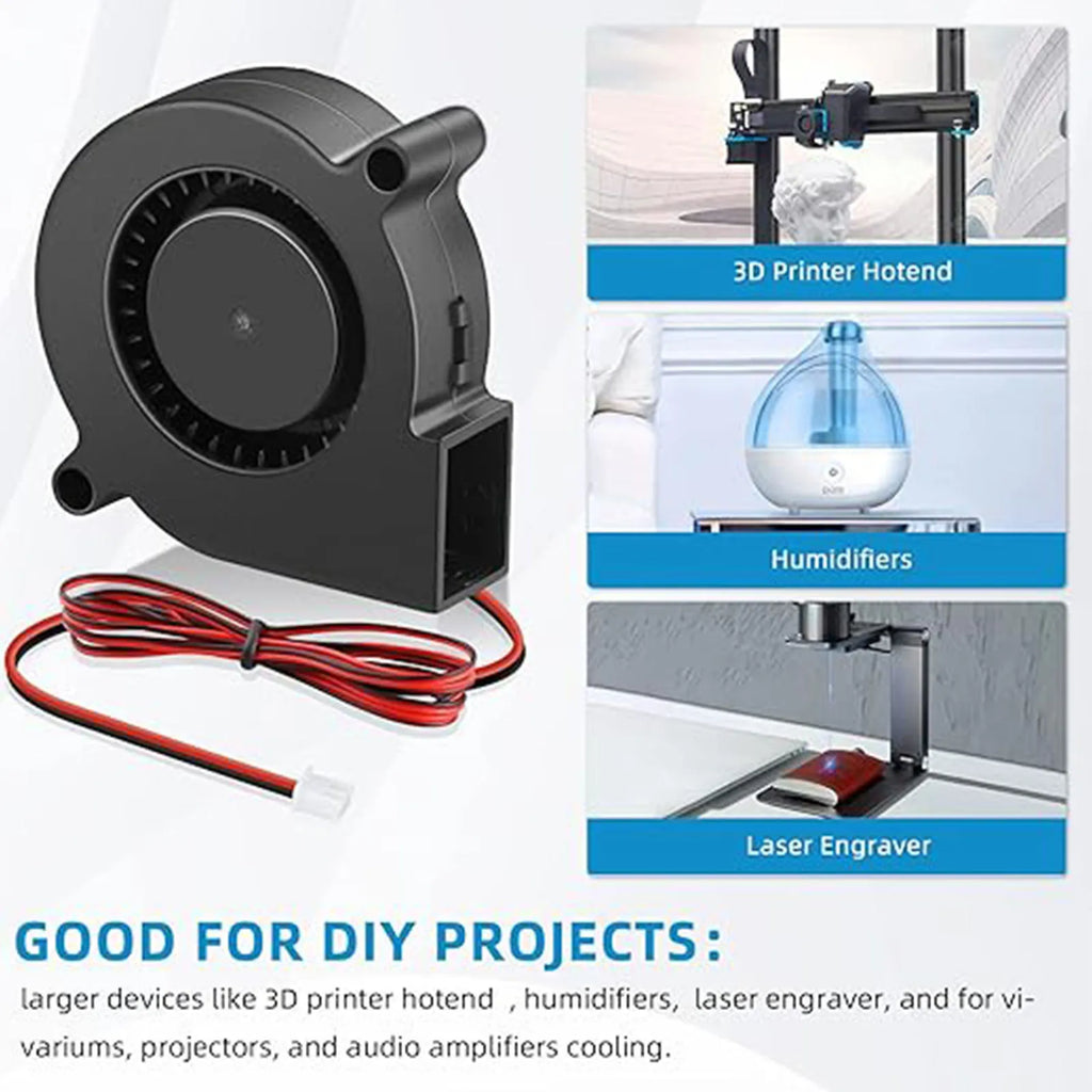 DC 5V 12V 24V 50x50x15mm Brushless Centrifugal Cooler 2Pin Radial Fan 5015 Turbo Blower 5cm 50mm Radiator for 3D Printer Cooling