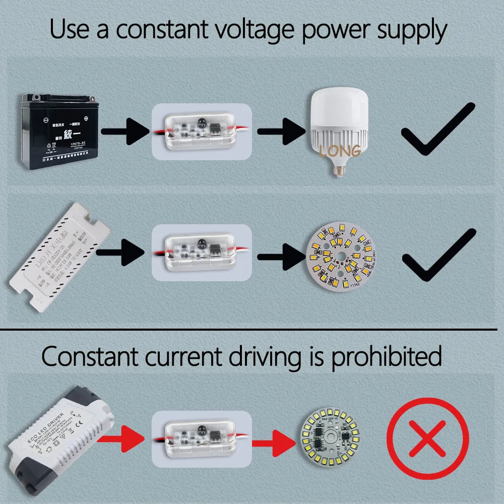 Waterproof Photocell Sensor Switch IP66 12-75V DC 3A Auto On/Off Remote Control Light Sensor