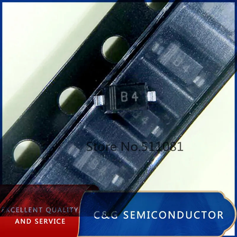 100PCS MBR0540T1G MBR0540 SOD123 B4 0.5A 40V Surface Mount Schottky diode