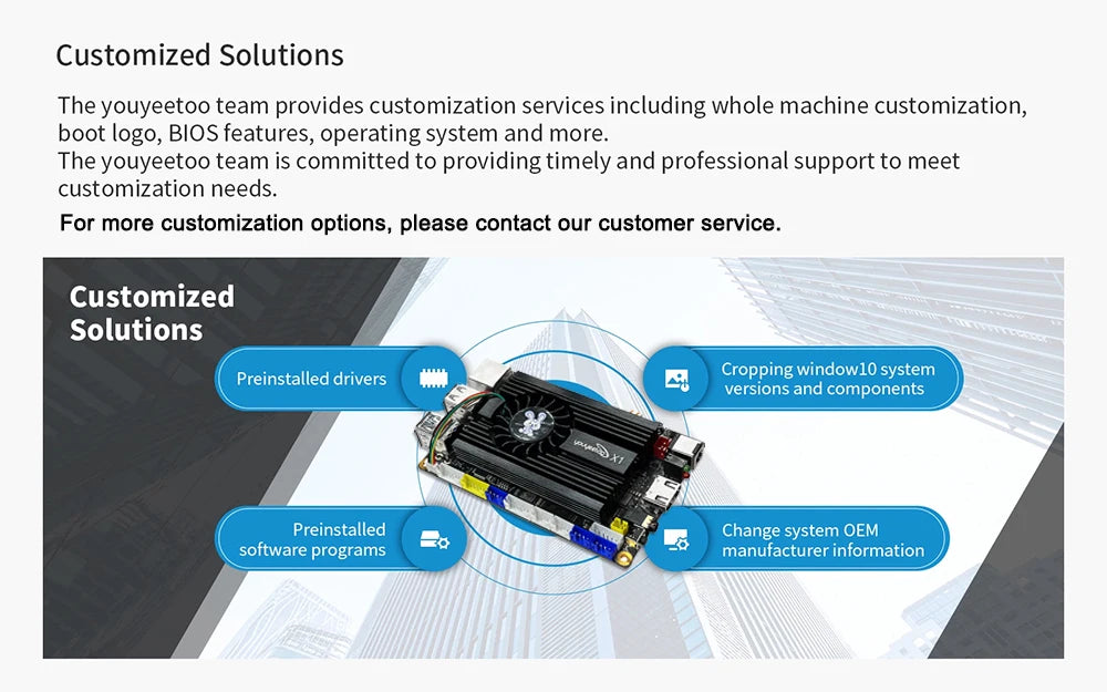 Youyeetoo X1 SBC Intel 11th Gen Jasper Lake N5105 Development Board X86 Computer Windows 10/11 Pro Ubuntu OS Support WiFi 6,NFC
