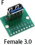 1pc MICRO MINI 5P 4P 9P 10P  type-c USB To Dip Female B-type Square Interface Printer Mike PCB Converter Adapter Breakout Board