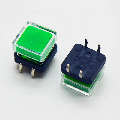 10Sets 12x12x10mm Tact Switch With Plastic Caps Momentary Tactile 4PIN SMT DIP Push Button Switch Micro Key Button