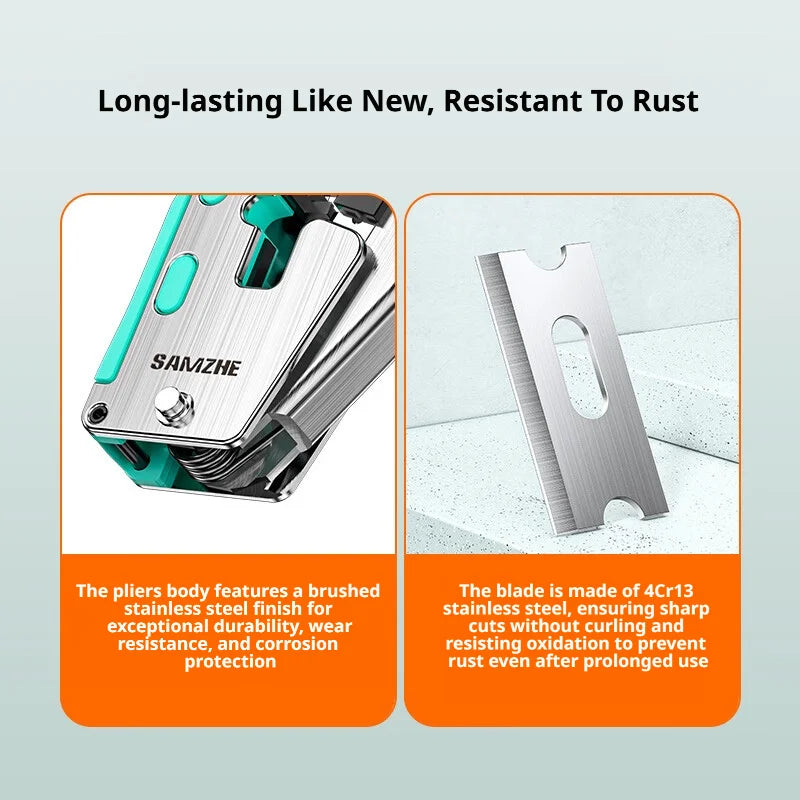 SAMZHE RJ45 Crimp Tool Crimper Cutter for Cat5e/6/7/8 8P 6P Modular Connector Ethernet All-in-one Wire Tool ﻿Ethernet Modular