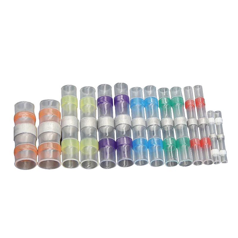 10 - 500pcs Solder Seal Wire Connectors 3:1 Heat Shrink Butt Crimp Terminals Waterproof Electrical Cable Splice Connector