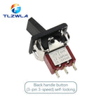 1PCS SH T80-R Series Mini Paddle Toggle Switch Square Snap-in Panel Mount 5A/125VAC