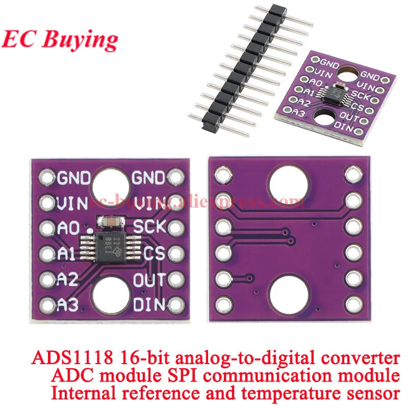 16 Bit I2C IIC ADS1115 ADS1015 ADS1118 Converter Module PCA9306 ADC Board For Arduino RPi Level Translation Amplifier Chip