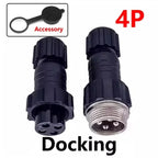 5/20Sets GX16 Aviation Connector M16 Waterproof Back Nut Docking Male&Female Plug And Socket 2/3/4pin 5pin 6pin 7pin 8pin 9pin