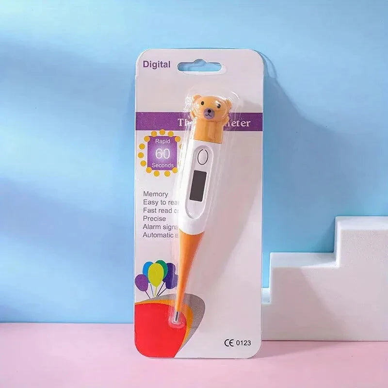 Hot Selling Cute Animal Digital Thermometer Waterproof Flexible Tip Fast Accurate Reading Baby Oral Armpit Temperature Checker