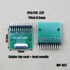 1pcs 4/6/8/10/12/15/16/18/20/22/24/26/30/34/36/40/42/45/50/56 Pin FPC/FFC Adapter Board 0.5mm To 2.54mm Connector
