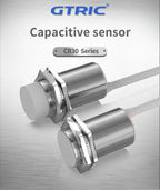 GTRIC M30 Capacitive Proximity Sensor 10-30VDC NPN PNP NO NC Flush Non-Flush Non-Metal Liquid Level Switch With 2M Cable