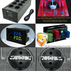hifi MATIHUR M-TR80  Audio Noise AC Power Filter Power Conditioner Power Purifier Surge Protection with EU Outlets Power Strip