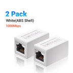 Vention RJ45 Connector Cat7/6/5e Ethernet Adapter Female to Female 8P8C Patch Network Extender Extension Wire for Ethernet Cable