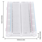 1-30PCS 400 Tie Points Solderless PCB Breadboard Universal Test Protoboard Solderless PCB Breadboard for Experiment Test Robot