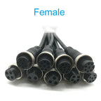 M16 2pin 3p 4p 5p 6p 7p 8p 9p 10Pin GX16 6pin Male to Female Aviation Video Extension Connect Cable 1M-10M for Car Camera System