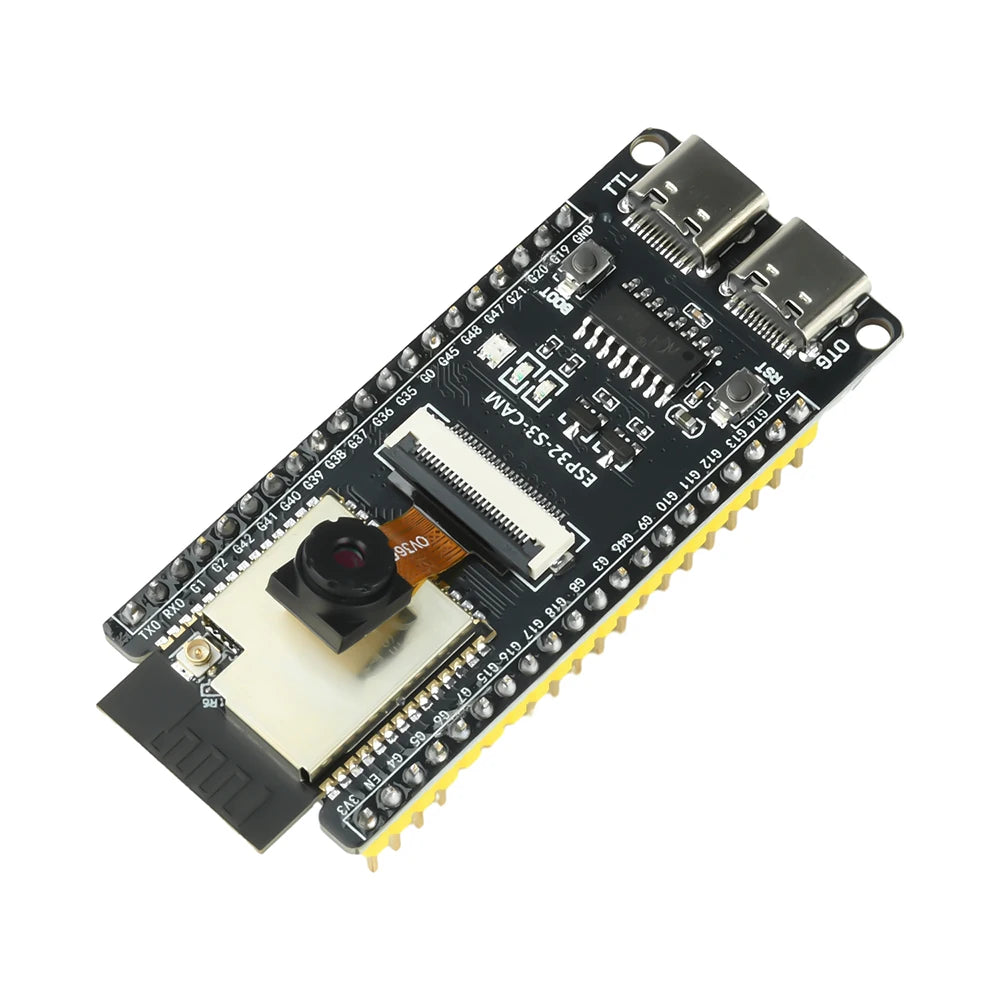 ESP ESP32-S3 CAM WiFi Bluetooth Development Board Module onboard ESP32-S3 N16R8 dual TYPE-C OV2640 /OV5640/OV3660 Camera