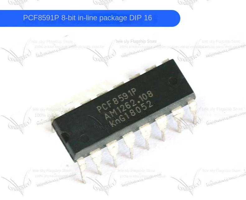 2PCS 8-Bit Analog-to-Digital/Digital-to-Analog Converter with PCF8563P PCF8591P PCF8574T Clock Timing Chip