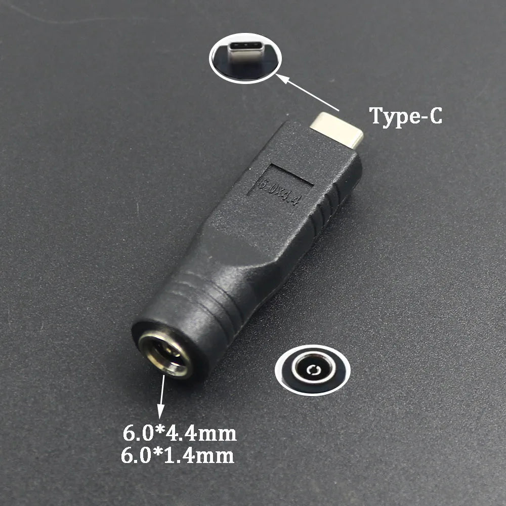 PD USB Adapter C Type C Male To 4.0*1.7 5.5*2.1 5.5*2.5 7.4*5.0 7.9*5.5mm Female Plug Converter DC Power Jack Connector