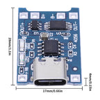50-1pcs TP4056 3A 5V Lithium Battery Charging Board Module Micro USB/Type-c Interface Charging Protection 2-in-1