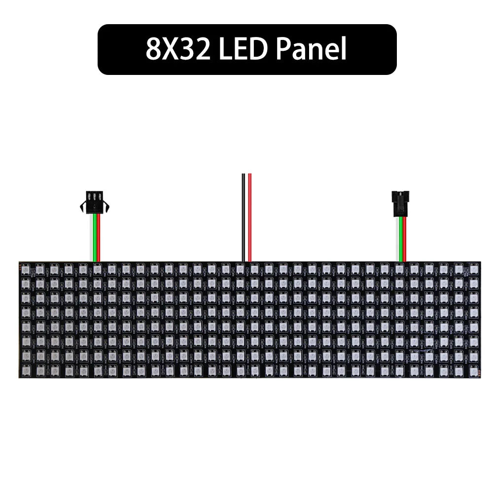 1~5Pcs WS2812B RGB LED Digital Flexible Individually Addressable Panel Light Strip WS2812 8x8 16x16 8x32 Module Matrix Screen 5V
