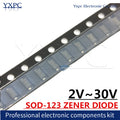 100pcs SOD-123 ZENER DIODE 2V~30V 2.4V 2.7V 3V0 3.3V 3V6 3V9 4V3 4V7 5V1 5V6 6V2 6V8 7V5 8V2 9V1 10V 11V 12V 13V 16V 18V 20V W8