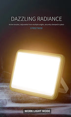 Outdoor Camping Light Super Bright Camping Floodlight Magnetic Rechargeable Led Work Light