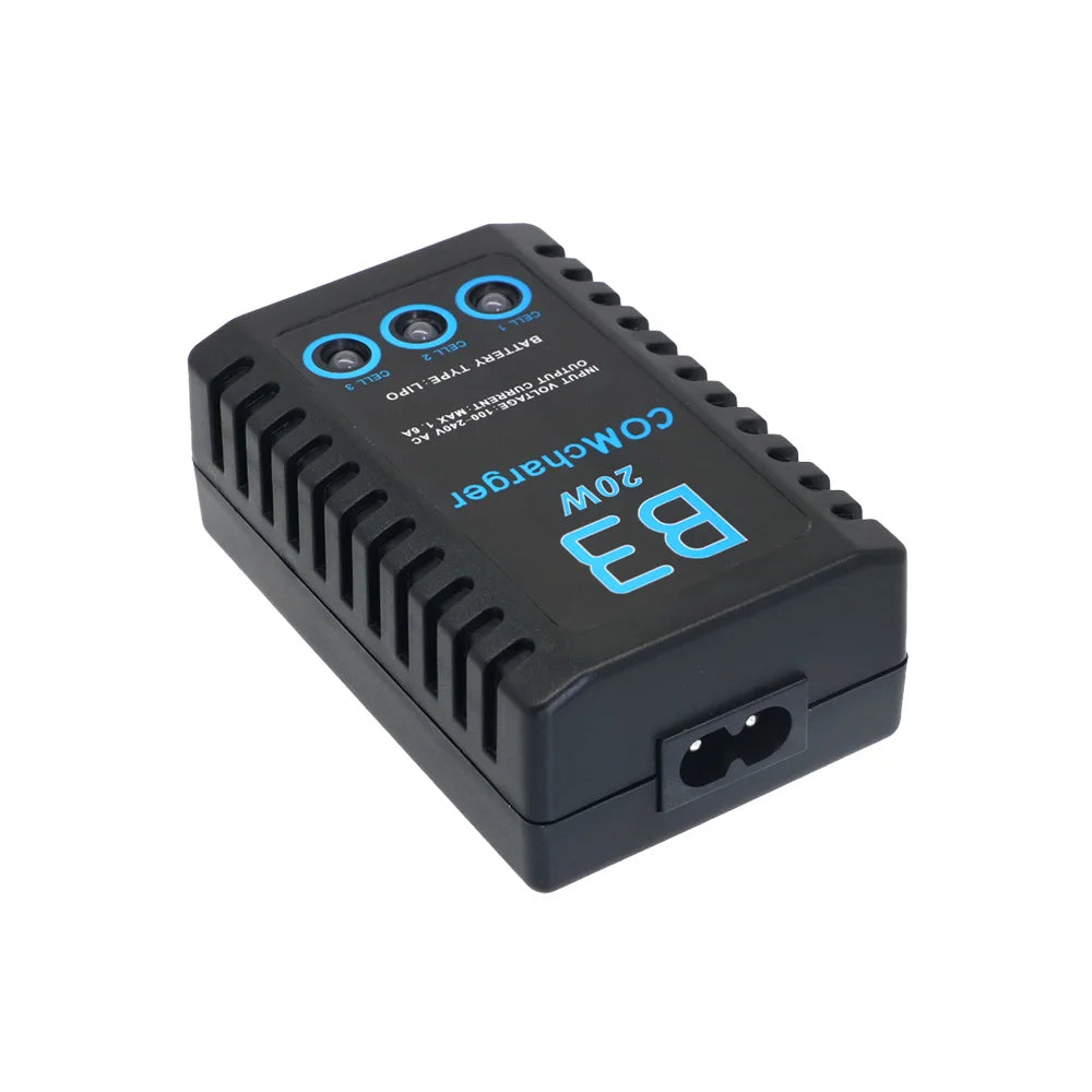 ComCharger Imax B3 20W 1.6A Compact Portable Battery Balance Charger For 7.4V 11.1V RC LiPo Battery EU US