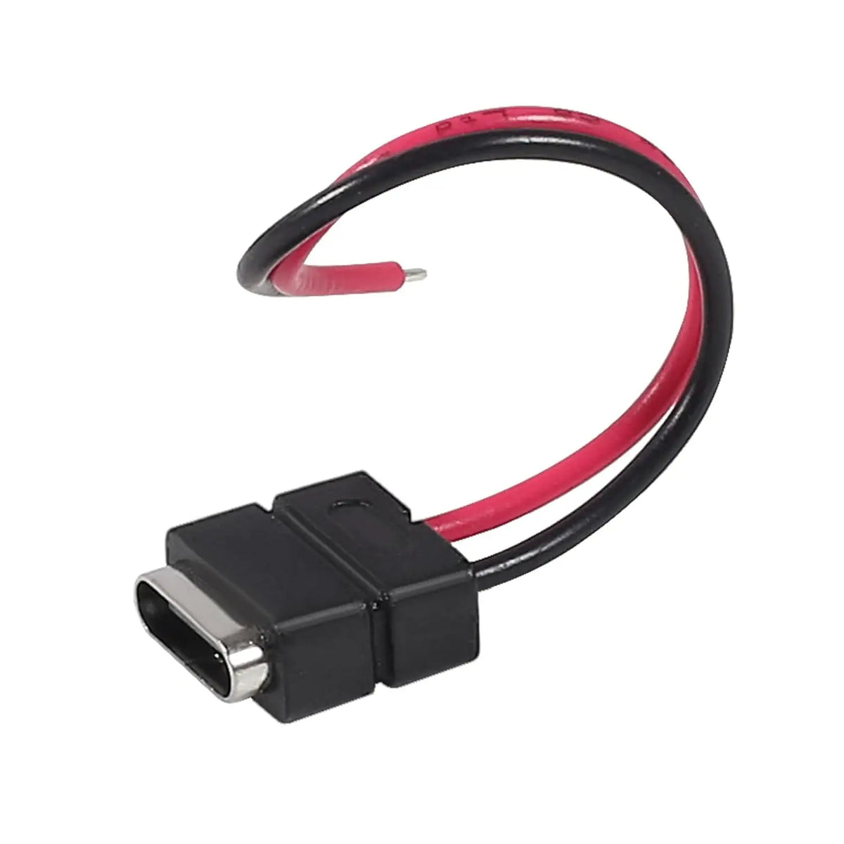 8pcs USB Connector Type-C Female Chassis 2 Pin for DIY, 2.5A 5V Waterproof Grade IP67 Female Chassis 2P Solder Wire Type USB C