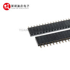 2.54mm Single Row Straight Female Pin Header 0.1" PCB Socket Board Connector Pinheader 2/3/4/5/6/7/8/9/10/32-40Pin For Arduino