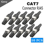 Vention NEW RJ45 Cat8 Cat7 Cat6A Connectors RJ45 Metal Tool Free Easy Termination Plug 2000MHz 40G LAN Cable Reusable Shielded