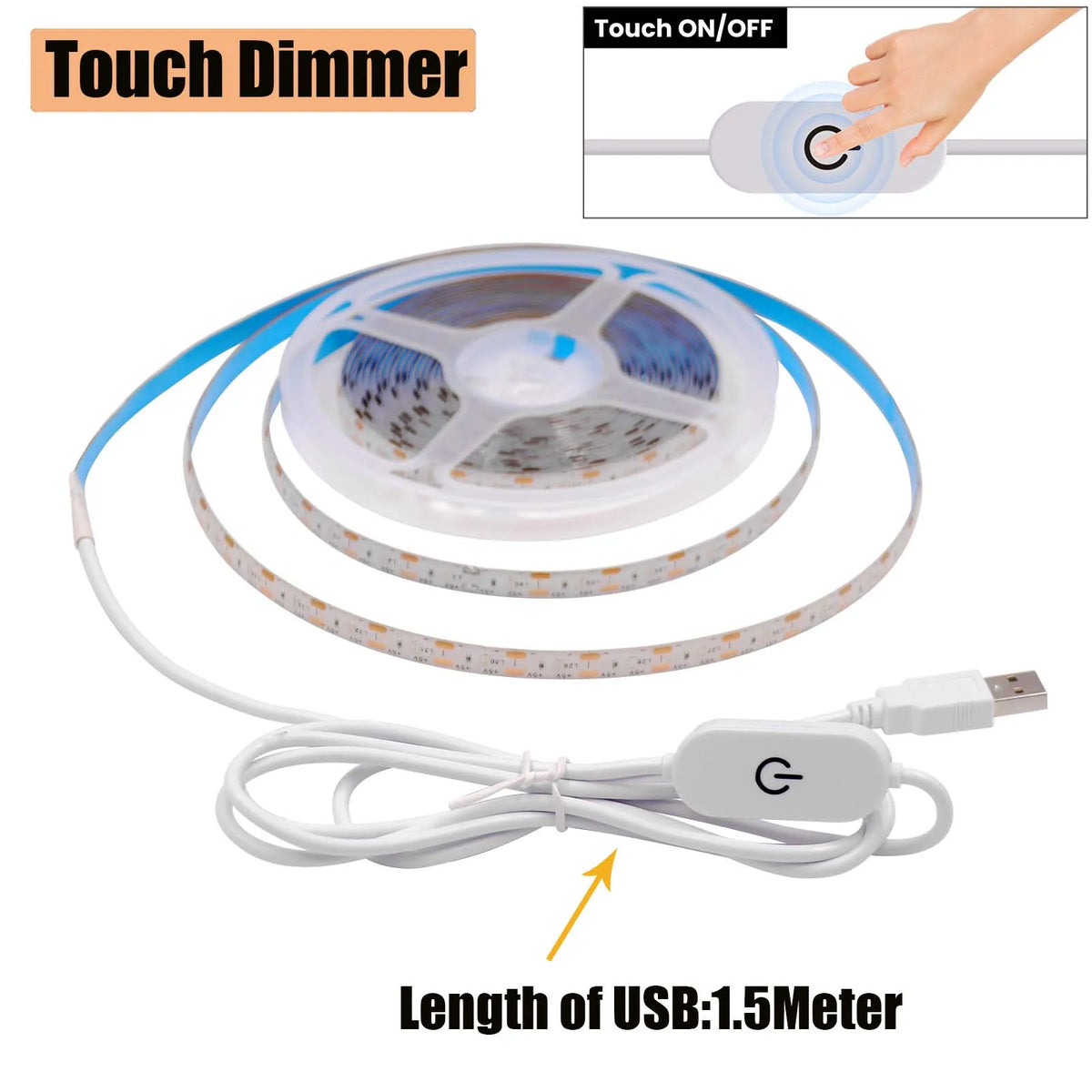 5V USB Led Strip Light SMD 2835 50CM 1M 2M 4M 5M White/Warm White/Red/Blue/Green IP21 Flexible Lighting Ribbon Tape Backlight