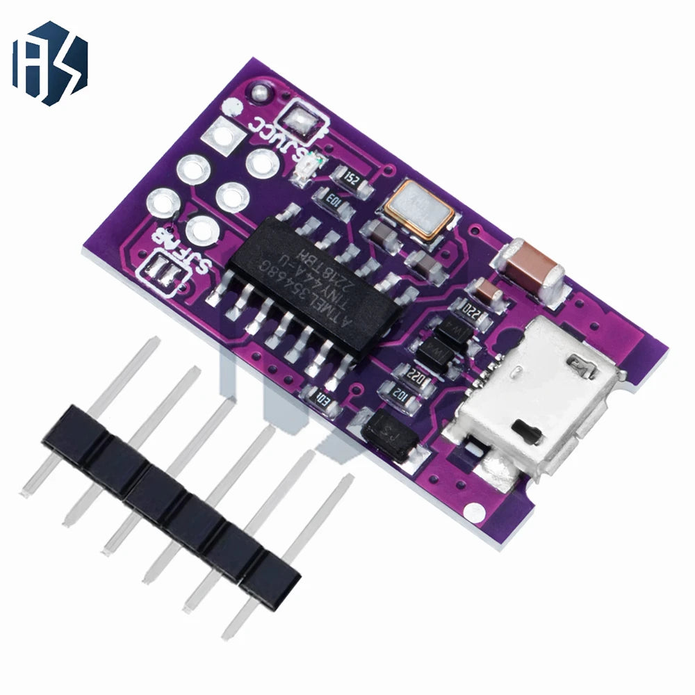 Micro USB Tiny AVR ISP ATtiny44 ATTiny45 ATTiny85 USBTinyISP Programmer Module  IDE Bootloader ISP Microcontroller 5V