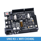 UNO R3 Official Box ATMEGA16U2 / UNO+WiFi R3 Original ATMEGA328P Chip CH340G For Arduino UNO R3 Development Board WeMos ESP8266