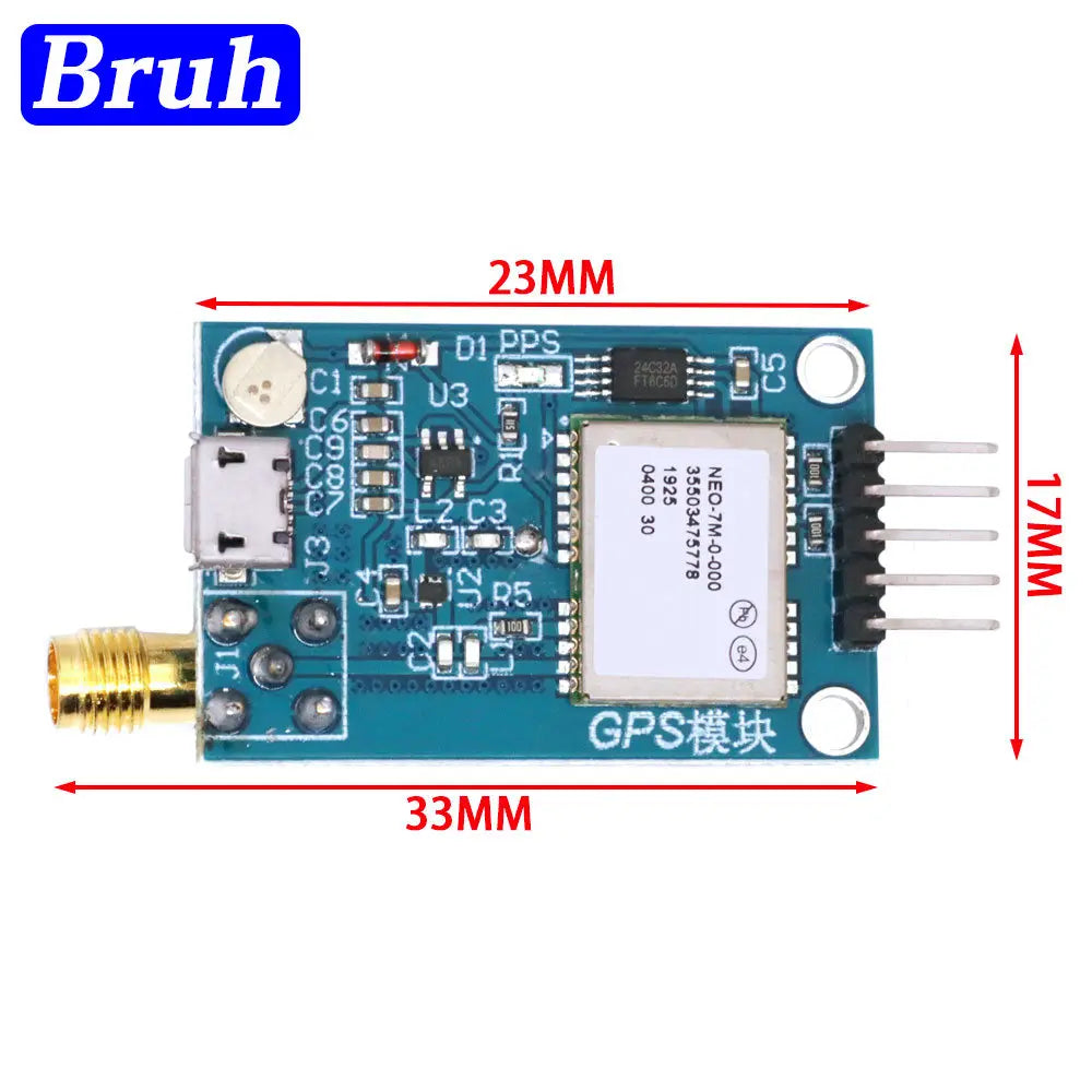 NEO-6M NEO-7M NEO-M8N Double Sided GPS Mini Module Satellite Positioning Microcontroller SCM MCU Development Board for Arduino
