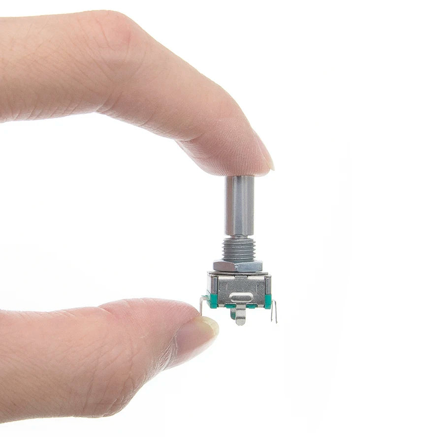 5pcs Rotary Encoder Code Switch EC11 Audio Digital Potentiometer With Switch 5Pin Handle Length 20mm