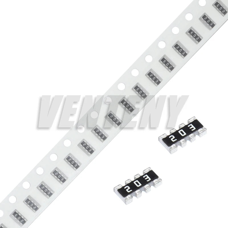 100pcs 0603 2*4 8P4R 2*4P 5% 0 ohm ~ 910K Network Resistor SMD array 2K 2.2K 4.7K 10K 22K 47K 100K 1M 1 10 100 220 470 ohms