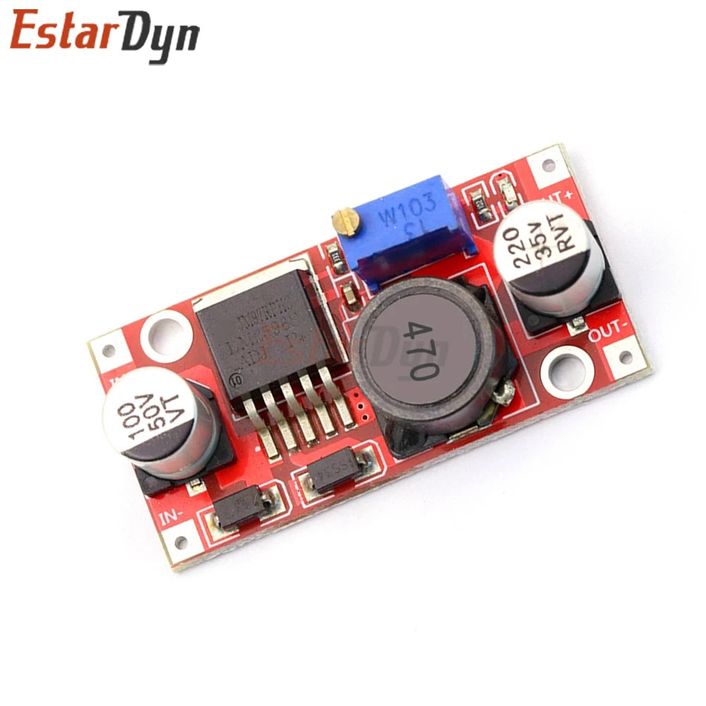 DC-DC LM2596 Step Down Power Supply Module 3.2-40V to 1.2-35V 3A with TDK Inductor, for DIY Projects