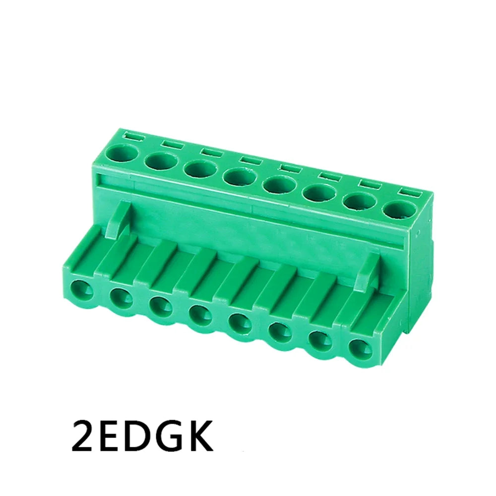 100pcs/50pairs 5.08mm Plugin Female Plug Receptacles Right Angle Straight Male Wafer 2EDGK 2EDGR/2EDGV PCB Wire Terminal Block