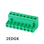 100pcs/50pairs 5.08mm Plugin Female Plug Receptacles Right Angle Straight Male Wafer 2EDGK 2EDGR/2EDGV PCB Wire Terminal Block