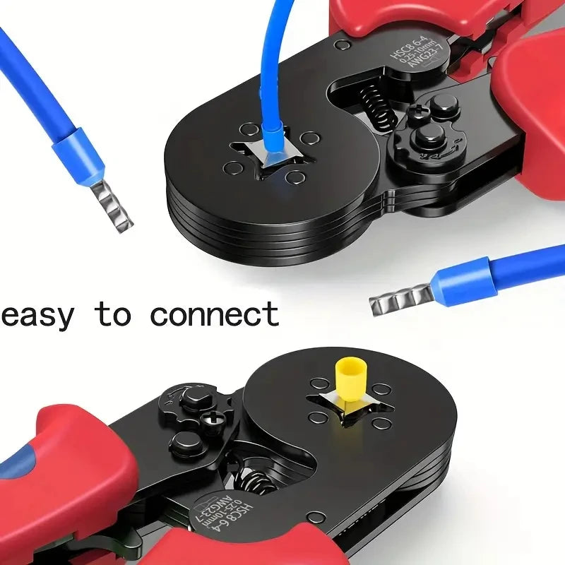 VE Tubular Crimp Terminals,Cable Electrical Connector,Insulated Wire Connectors,Tube Type Terminal Crimping Pliers HSC86-4
