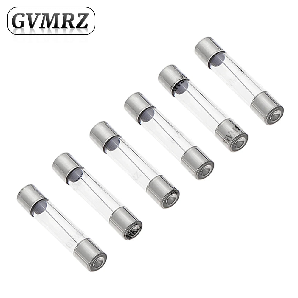 150PCS 15Values 6*30 Glass Tube Fuses Car Glass Tube Fuses Assorted Kit 6X30 with Box fusiveis 0.1A-30A Household Fuses