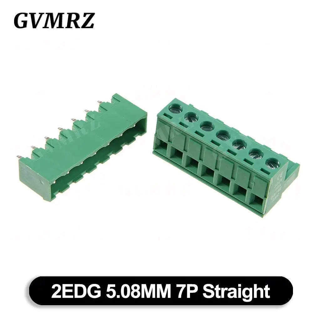 5Set/lot KF2EDGK Terminal Block Male Female 5.08 mm Plug-in Seal PCB Connector 2EDG PCB 2P 3P 4P 5P 6P 7P 8P 9P 10P 12P