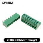 5Set/lot KF2EDGK Terminal Block Male Female 5.08 mm Plug-in Seal PCB Connector 2EDG PCB 2P 3P 4P 5P 6P 7P 8P 9P 10P 12P