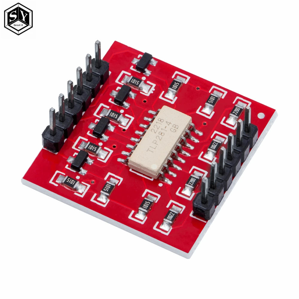 TLP281 4 CH 4-Channel Opto-isolator IC Module For Arduino Expansion Board High And Low Level Optocoupler Isolation 4 Channel