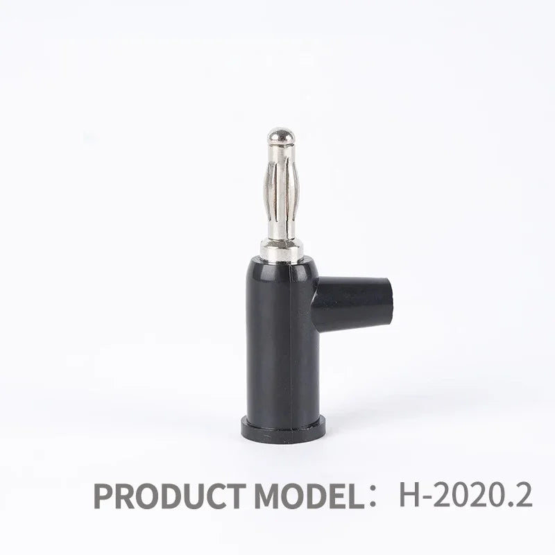 20Pcs 4MM Banana Plug Lantern Head Gun-Type Re-Insertable Test Audio Plug Welding-Free Side Screw Wiring