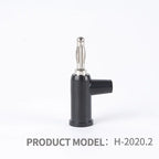 20Pcs 4MM Banana Plug Lantern Head Gun-Type Re-Insertable Test Audio Plug Welding-Free Side Screw Wiring