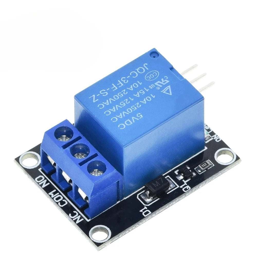 5V 1 Channel Relay Module with Optocoupler KY-019 SRD-05VDC-SL-C with NO/NC Contact for Ardu+ino Appliance Control