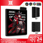 Motherboard 24PIN Custom Image Converter Lighting Power Supply 24P To 90/180 Degree MOBO Adapter Connector Steering Head MOD