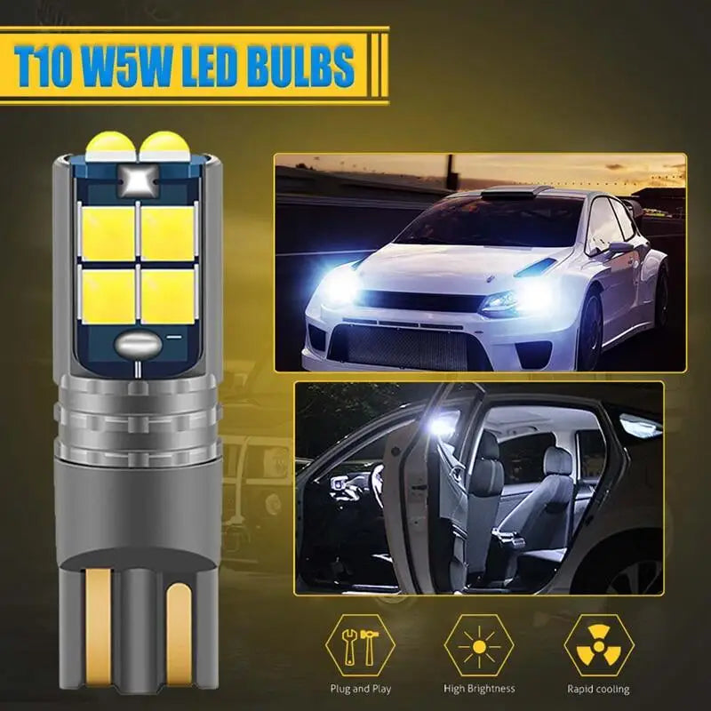 T10 Led Park Lights 12V 24V T10 for Truck Motorcycle Scooter Car T10 W5W Position Light License Plate Light DRL