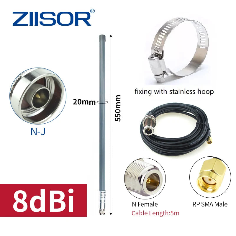 Outdoor LoRa Antenna 868 MHz for Meshtastic Helium Miner 868MHz Hotspot Antennas for Lorawan Long Range RP SMA Male with Cable